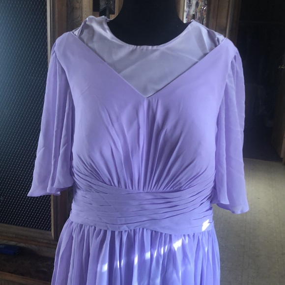 Lilac Maid of Honor Wedding Dress/Gown from AW Bridal! Free Size - Picture 11 of 17